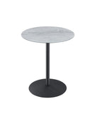 Circa End Table with Gray Marble Textured Top