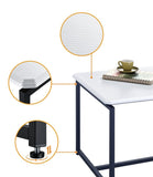 GT 3 Piece White Carbon Fiber Wrap Coffee Table and End Table Set
