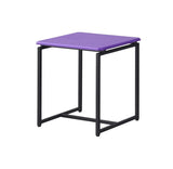 GT 3 Piece Violet Carbon Fiber Wrap Coffee Table and End Table Set