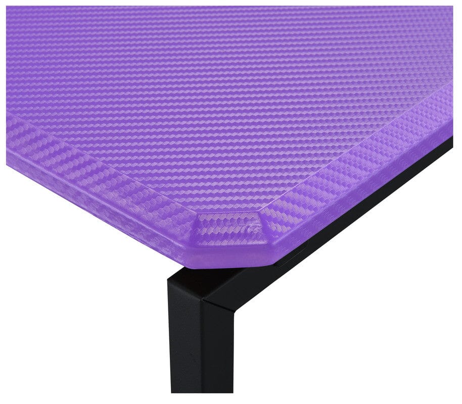 GT 3 Piece Violet Carbon Fiber Wrap Coffee Table and End Table Set