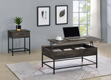 Cliff 2 Piece Brown Lift Top Coffee and End Table Set