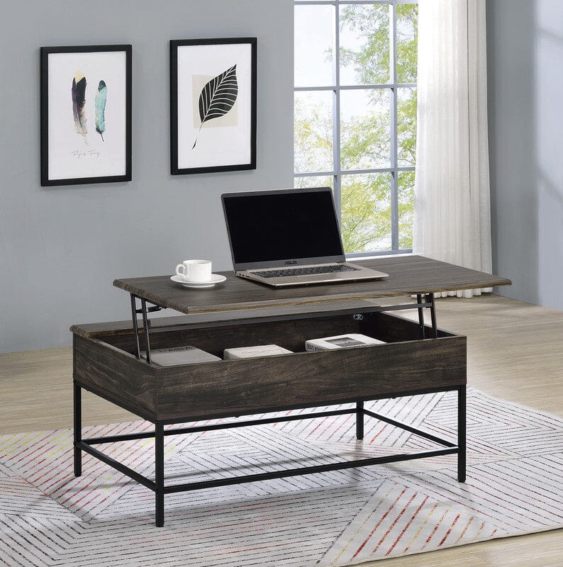 Cliff Brown Lift Top Coffee Table | DesignerHardware.com