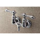 Aqua Vintage Two-Handle 2-Hole Tub Wall Mount Clawfoot Tub Faucet