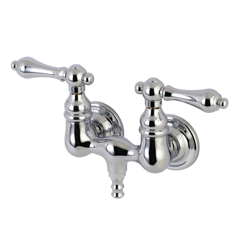 Aqua Vintage Two-Handle 2-Hole Tub Wall Mount Clawfoot Tub Faucet