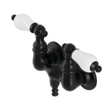 Aqua Vintage Two-Handle 2-Hole Tub Wall Mount Clawfoot Tub Faucet