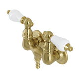 Aqua Vintage Two-Handle 2-Hole Tub Wall Mount Clawfoot Tub Faucet