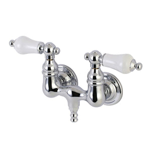 Aqua Vintage Two-Handle 2-Hole Tub Wall Mount Clawfoot Tub Faucet