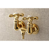 Aqua Vintage Two-Handle 2-Hole Tub Wall Mount Clawfoot Tub Faucet