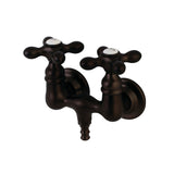 Aqua Vintage Two-Handle 2-Hole Tub Wall Mount Clawfoot Tub Faucet