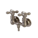 Aqua Vintage Two-Handle 2-Hole Tub Wall Mount Clawfoot Tub Faucet