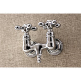 Aqua Vintage Two-Handle 2-Hole Tub Wall Mount Clawfoot Tub Faucet