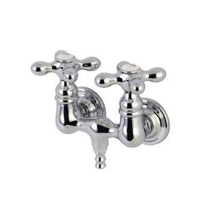 Aqua Vintage Two-Handle 2-Hole Tub Wall Mount Clawfoot Tub Faucet