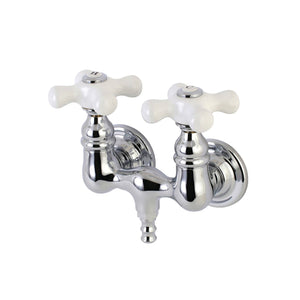 Aqua Vintage Two-Handle 2-Hole Tub Wall Mount Clawfoot Tub Faucet