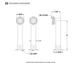 Concord 6-Inch Deck Mount Tub Faucet Riser