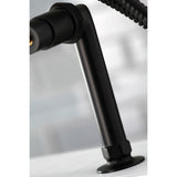 Concord Three-Handle 2-Hole Deck-Mount Clawfoot Tub Faucet with Hand Shower