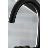 Concord Three-Handle 2-Hole Deck-Mount Clawfoot Tub Faucet with Hand Shower