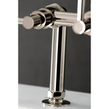 Concord Three-Handle 2-Hole Deck Mount Clawfoot Tub Faucet with Hand Shower