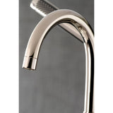 Concord Three-Handle 2-Hole Deck Mount Clawfoot Tub Faucet with Hand Shower