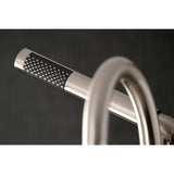 Concord Three-Handle 2-Hole Deck-Mount Clawfoot Tub Faucet with Hand Shower