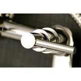 Concord Three-Handle 2-Hole Tub Wall Mount Clawfoot Tub Faucet with Hand Shower