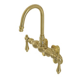 Aqua Vintage Two-Handle 2-Hole Tub Wall Mount Clawfoot Tub Faucet