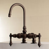 Vintage Two-Handle 2-Hole Deck-Mount Clawfoot Tub Faucet