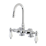 Vintage Two-Handle 2-Hole Deck Mount Clawfoot Tub Faucet