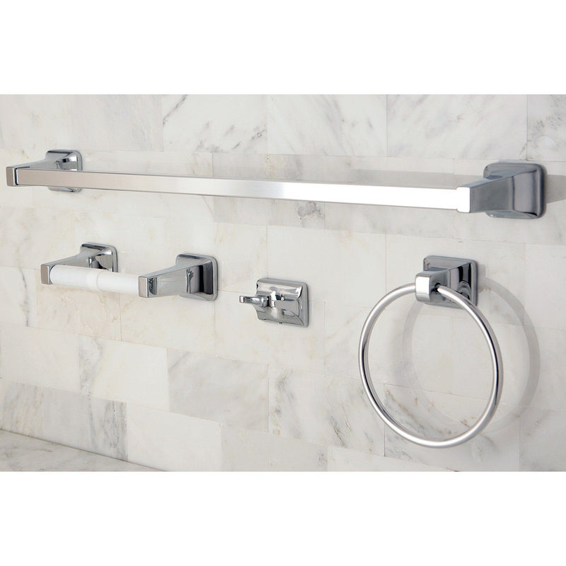 Americana 4-Piece 24-Inch Towel Bar Bathroom Accessory Set