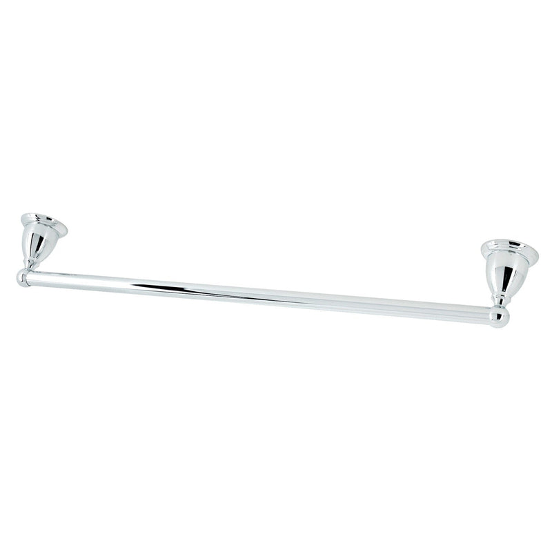 White and chrome towel bar best sale