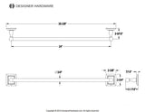 Millennium 24-Inch Single Towel Bar