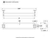 Millennium 24-Inch Double Towel Bar