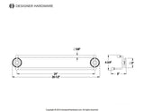 Laurel 24-Inch Double Towel Bar