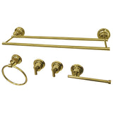 Concord 5-Piece 18-Inch Dual Towel Bar Bathroom Accessory Set