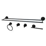 Concord 5-Piece 30-Inch Dual Towel Bar Bathroom Accessory Set