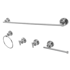 Concord 5-Piece 24-Inch Towel Bar Bathroom Accessory Set