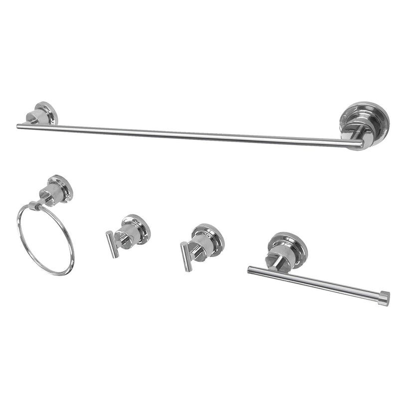 Concord 5-Piece 24-Inch Towel Bar Bathroom Accessory Set