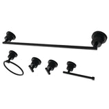 Concord 5-Piece 24-Inch Towel Bar Bathroom Accessory Set