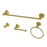 American Classic 4-Piece 18-Inch Towel Bar Bathroom Accessory Set