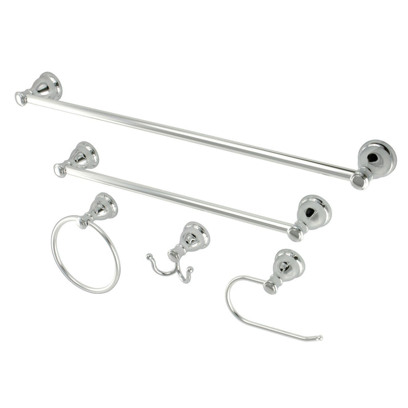 Mesa Verde 5-Piece 18-Inch and 24-Inch Towel Bars Bathroom Accessory Set