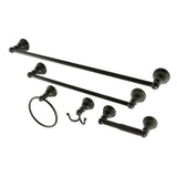 Santa Fe 5-Piece 18-Inch and 24-Inch Towel Bars Bathroom Accessory Set