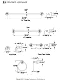 Santa Fe 5-Piece 18-Inch and 24-Inch Towel Bars Bathroom Accessory Set