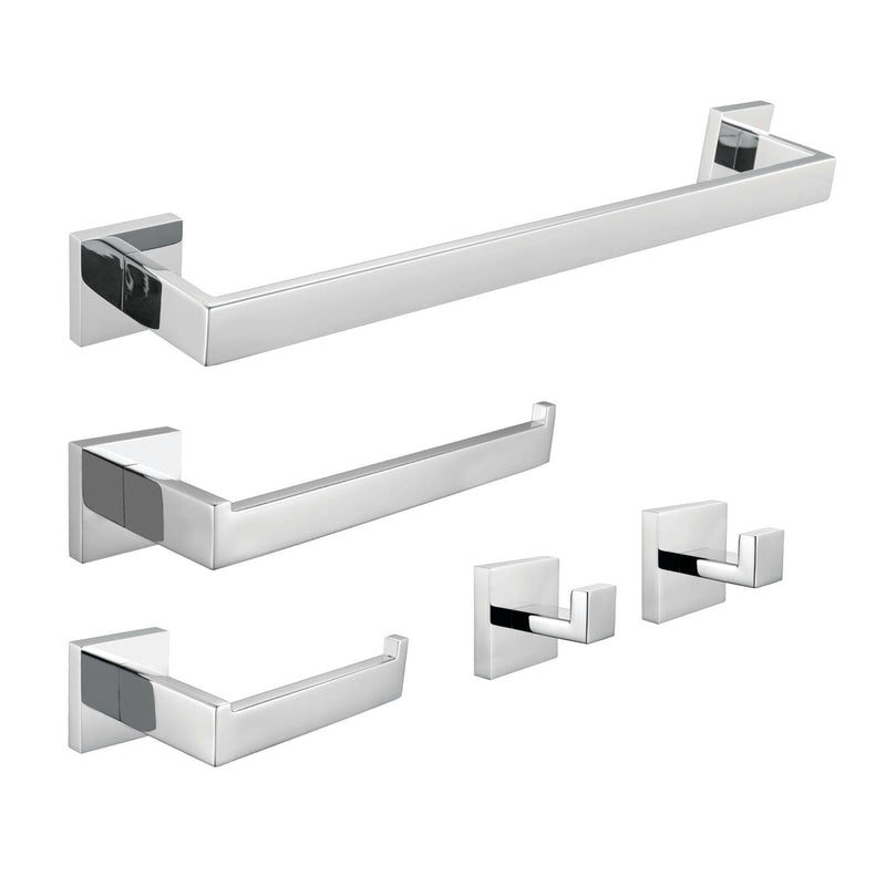 Lasdun 5-Piece 18-Inch Towel Bar Bathroom Accessory Set