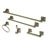 Monarch 5-Piece 18-Inch and 24-Inch Towel Bars Bathroom Accessory Set
