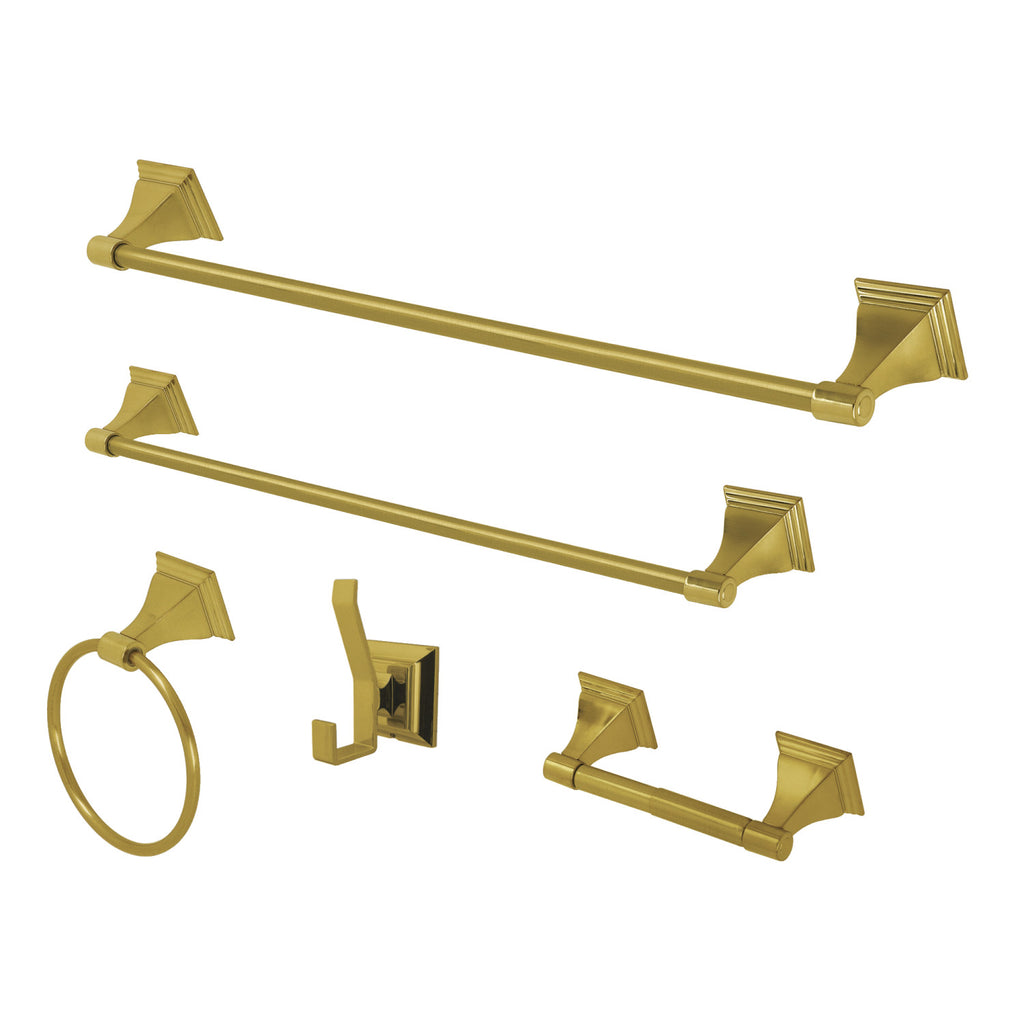 Kingston Brass Monarch 5 Piece Bathroom Hardware Set & Reviews