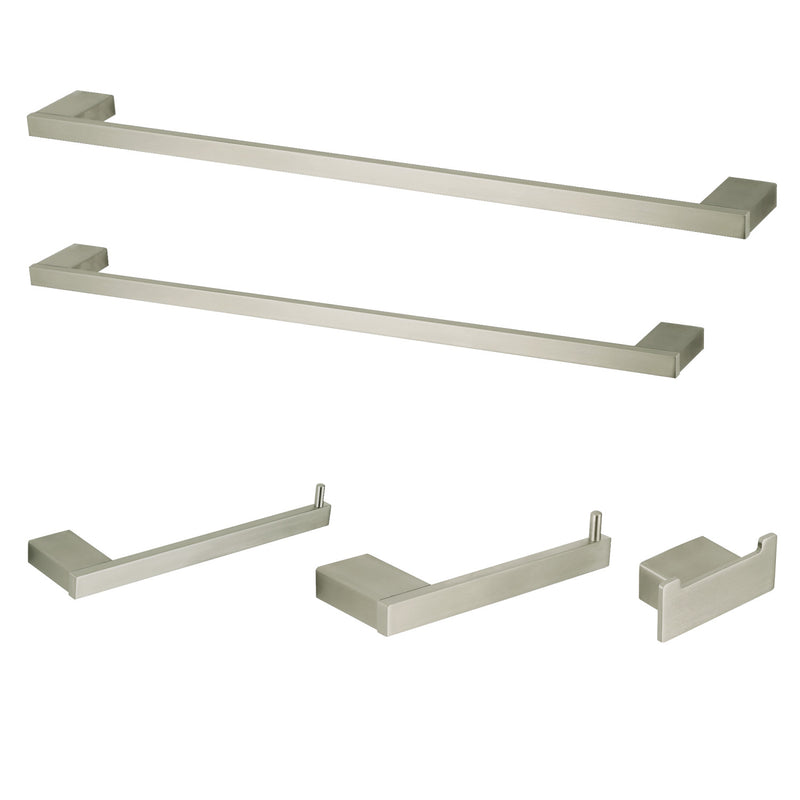 Metzinger 5-Piece 18-Inch and 24-Inch Towel Bars Bathroom Accessory Set