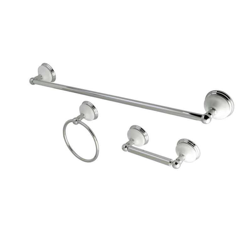 Victorian 3-Piece 24-Inch Towel Bar Bathroom Accessory Set