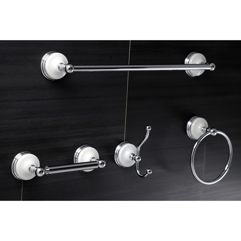Victorian 4-Piece 18-Inch Towel Bar Bathroom Accessory Set
