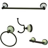 Victorian 4-Piece 18-Inch Towel Bar Bathroom Accessory Set