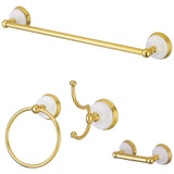 Victorian 4-Piece 18-Inch Towel Bar Bathroom Accessory Set
