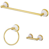 Victorian 3-Piece 18-Inch Towel Bar Bathroom Accessory Set